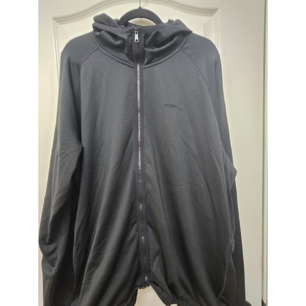 Merrell Black Waffle Full Zip Jacket. XXL Outdoor Hiking Trail